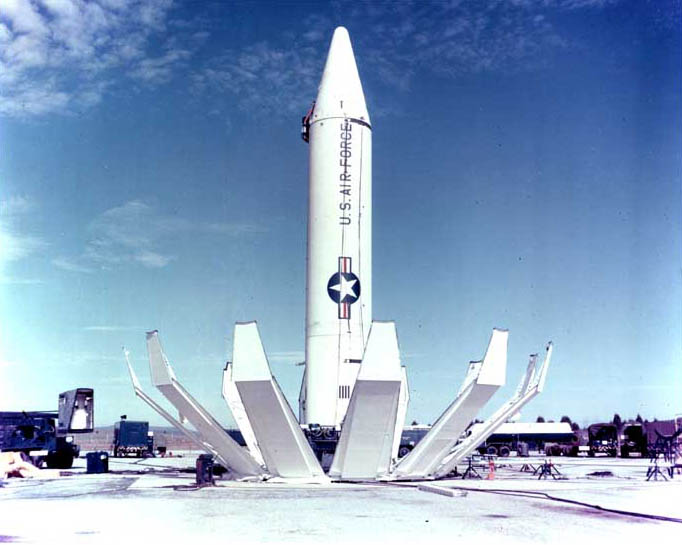 Una rampa di lancio dei missili IRBM Jupiter