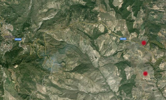 mappa terremoto in località Santo Spirito a Stigliano (MT)