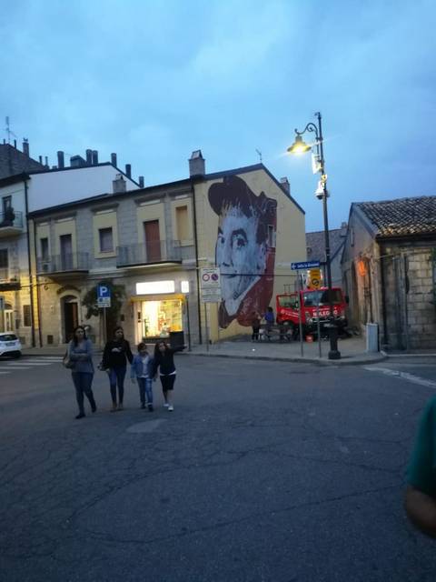Stigliano (MT), il murales dedicato a Jimmy Savo