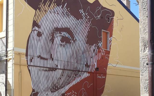 Stigliano (MT), il murales dedicato a Jimmy Savo
