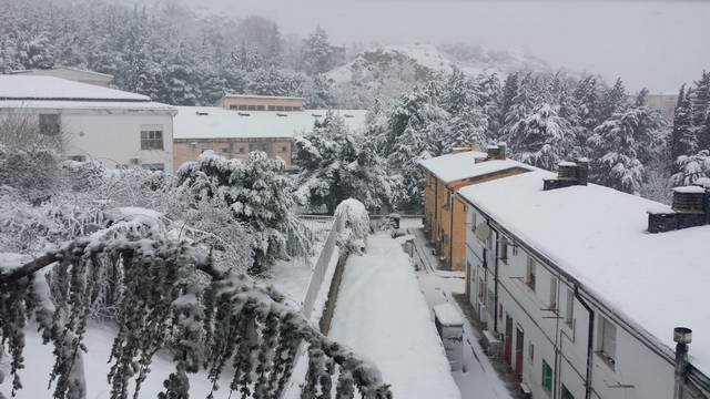 Nevicata di primavera a Stigliano